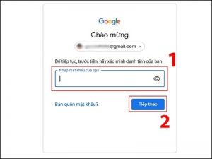 đổi mật khẩu gmail trên laptop